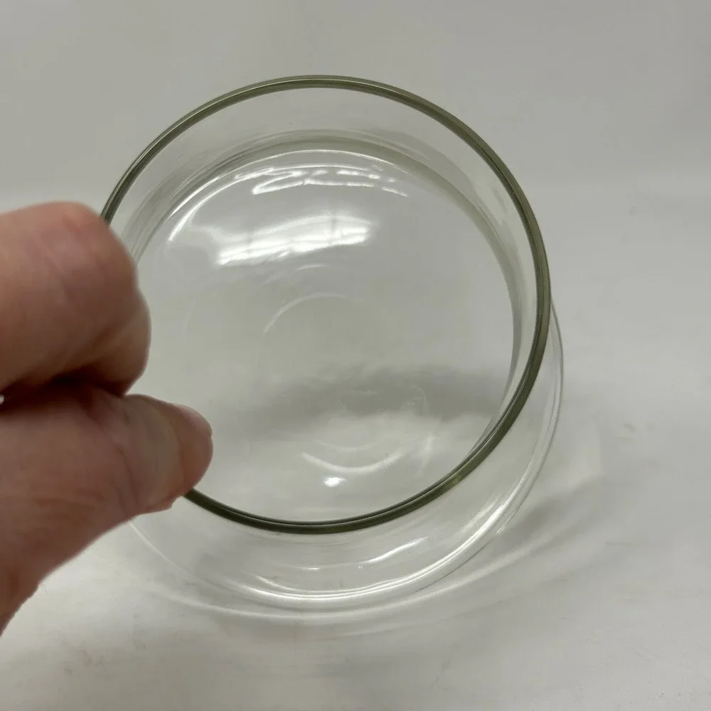 Clear Glass Apothecary Jar W Lid Bell Shaped Decor Storage Canister Minimalist‎